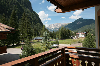 Vista dal balcone