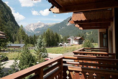Vista dal balcone